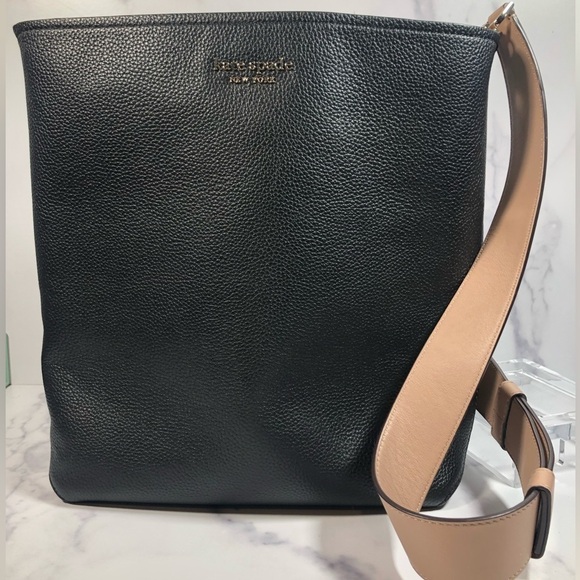 Kate Spade New York Black Multi River Large Bucket Bag Women Handbags - Picture 15 of 15